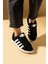 Kalın Bağcıklı Şerit Detaylı Rahat Taban Kadın Sneakers 001-3458-25BEYAZ 2