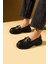 Yüksek Taban Toka Detaylı Kadın Loafer 43-1803-25CILT 2