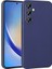 Samsung Galaxy A35 Kılıf Kamera Korumalı Mat Premium Silikon-Lacivert 1