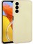 Samsung Galaxy M14 Kılıf Kamera Korumalı Mat Premium Silikon-Gold 1
