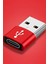 USB Type-C Dönüştürücü Otg Çevirici Adaptör Metal Macbook Bilgisayar Dönüştürücü 5