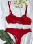 Kırmızı Dantelli Sütyen Takımı Bralet Takım (Sütyen&tanga) 3