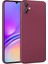 Samsung Galaxy A05 Kılıf Kamera Korumalı Mat Premium Silikon-Mürdüm + Cam Ekran Koruyucu 1