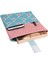 Çiçek Desenli Yıkanabilir Cepli Kitap Kılıfı 20 x 25 cm Çok Amaçlı Çanta Book Cover 2