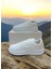 Beyaz Iki Bant Unisex Günlük Sneaker Spor Ayakkabı 2