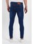 Erkek Düğmeli Taşlı Tırnaklı Skinny Jeans 4