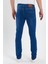 Erkek Fermuarlı Taşlı Slim Fit Jeans 4