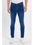 Erkek Düğmeli Taşlı Tırnaklı Skinny Jeans 1