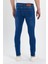 Erkek Düğmeli Taşlı Tırnaklı Skinny Jeans 4