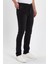 Erkek Fermuarlı Taşlı Slim Fit Jeans 3