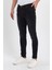 Erkek Fermuarlı Düğmeli Taşlı Skinny Jeans 2