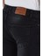 Erkek Fermuarlı Düğmeli Taşlı Skinny Jeans 5