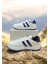 Beyaz-Lacivert Iki Bant Unisex Günlük Sneaker Spor Ayakkabı 2