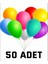 Renkli Balon 50 Li Karışık Renk Parti Doğum Günü Kutlama Özel Günler 1