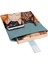 Desenli Yıkanabilir Cepli Kitap Kılıfı 20 x 25 cm Çok Amaçlı Çanta Book Cover 2