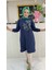 Ayşe Akay Zambak Desenli Iki Iplik Kumaş 100 cm Tunik 1656 1