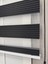 Donatti Zebra Stor Geniş Plise Güneşlik Perde Siyah 3