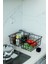 2'Li Büyük Boy Lüks Sepet Mutfak Düzenleyici Banyo Organizer Tel Sepet metal Organizer Meyve Sepeti 4