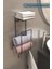 Yapışkanlı Havluluk Metal Havlu Düzenleyici Banyo Askısı Havlu Askısı 4