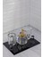 Siyah Clear 4 Parça Banyo Seti 30X21 cm 3