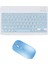 Technopc Ultrapad Ruby W10 10.1" Uyumlu Kablosuz Bluetooth Şarjlı Klavye Mouse Seti - Mavi 1