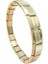 Çelik Bileklik İtalyan Charm Model Unisex Birbirine Geçmeli 18 cm Altın Sarısı (Gold) 1