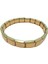 Çelik Bileklik İtalyan Charm Model Unisex Birbirine Geçmeli 18 cm Altın Sarısı (Gold) 2