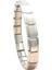 Çelik Bileklik İtalyan Charm Model Unisex Birbirine Geçmeli 18 cm Gümüş (Silver) 1