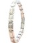 Çelik Bileklik İnce İtalyan Charm Model Unisex Birbirine Geçmeli 18 cm Gümüş (Silver) 3