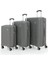 Üçlü Polipropilen Valiz Seti V377 - Mçs Kırılmaz Silikon Valiz Set 1