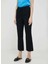Yüksek Bel Slim Fit Siyah Kadın Pantolon 4IULLF02Y 1