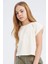 Kız Çocuk Boxy Fit Bisiklet Yaka Basic Düz Kısa Kollu Tişört C4511A825SM 1
