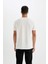 Regular Fit Bisiklet Yaka Kısa Kollu Krinkıl Tişört D6477AX24HS 5