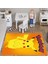 Pokemon Pikaçu Desenli Çocuk Odası Perde, Yatak Örtüsü, Halı, Duvar Saati, Yastık ve Kırlent Kılıfı 4