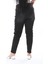 Kadın Büyük Beden Siyah Yüksek Bel Likralı Dar Paça 5 Cep Kot Pantolon 65N38307 4