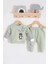 3-18 Ay Erkek Bebek Takımı Gift For You 2'li Yeşil 1