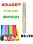 20 Adet 50X70 cm Fon Kartonu 10 Renk(2 Rulo) 1