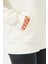 Krem Baskılı Kapüşonlu Fermuarlı Mevsimlik Oversize Sweatshirt 5