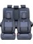 Subaru Forester Uyumlu Yarı Deri Oto Koltuk Kılıfı Ön/arka Tam Set Elit (Füme) 2