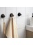 6 Adet Banyo Duvar Askısı Ikea 6'lı Set Metal Havlu Askısı Siyah Duvar Kancası Askı 2
