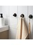 6 Adet Banyo Duvar Askısı Ikea 6'lı Set Metal Havlu Askısı Siyah Duvar Kancası Askı 4