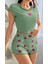 Çilek Desenli Alt Üst Şort Pijama Takım 1