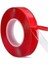 Silikonlu Çift Taraflı Şeffaf Kırmızı Su Geçirmez Güçlü Montaj Bandı 18MM x 2mt 18*2 Silikon Bant 2