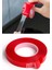 Silikonlu Çift Taraflı Şeffaf Kırmızı Su Geçirmez Güçlü Montaj Bandı 18MM x 2mt 18*2 Silikon Bant 3