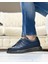 Dark Blue Tillew 0989 Hakiki Deri Erkek Sneaker Lacivert 2