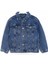 Cep Detaylı Gömlek Yaka Erkek Çocuk Denim Mont Lacivert 001-0001993 1