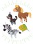 Baby Maket 8 Farklı Hayvan (Geyik, Kurbağa, Zürafa, Horoz ve Zebra ,balık, At, Köpek) 2