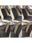 Araba Terletmez Ergonomik Koltuk Minderi (7 Parça) - 5 Koltuk Tam Set Siyah Beyaz 4