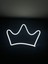 Dgrk 3D Özel Basım Filament Işıklı Tasarım Kral Tacı Neon LED Gece Lambası Dekoratif 2
