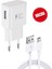 12W 2.1A Usb +Micro Girişli Adaptör ve Kablo Hızlı Şarj Aleti Seti TN-C01 1